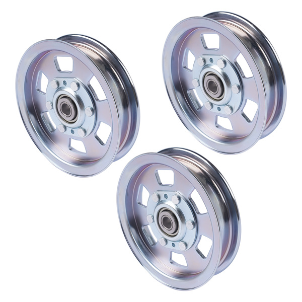 惰轮 3 Flat Idler Deck Pulleys for Bad Boy ZT Series 48" 50" 60" Deck MZ Series 48" 54" Deck Outlaw 54" 61" 72" Deck 033-8000-00 033-2000-00 033-7201-00-5