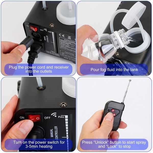 （物流随机发，自提可发加拿大）-400W 烟雾机 RGB LED 派对俱乐部 DJ 烟雾机 快速加热遥控婚礼舞台烟雾机-11