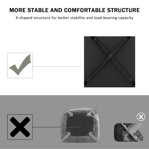 镂空靠背餐椅，现代厨房椅，北欧仿皮高背椅，客厅厨房用椅-5