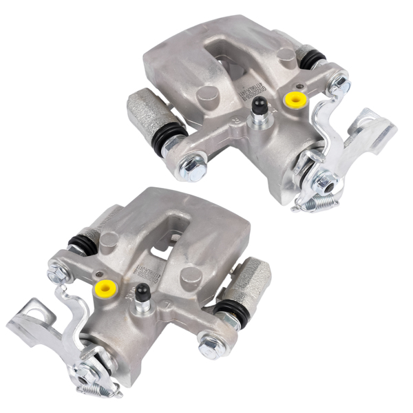 刹车钳 2Pcs Rear Driver & Passenger Brake Calipers with Bracket Fit for Kia Soul L4 1.6L 2.0L 2014-2018 Steel 58310B2A20 58311B2A20 58310B2A00-2