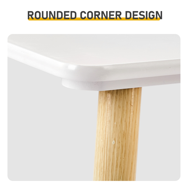 一桌二椅  60*60*44cm 白色+原木色 MDF 儿童桌椅-6