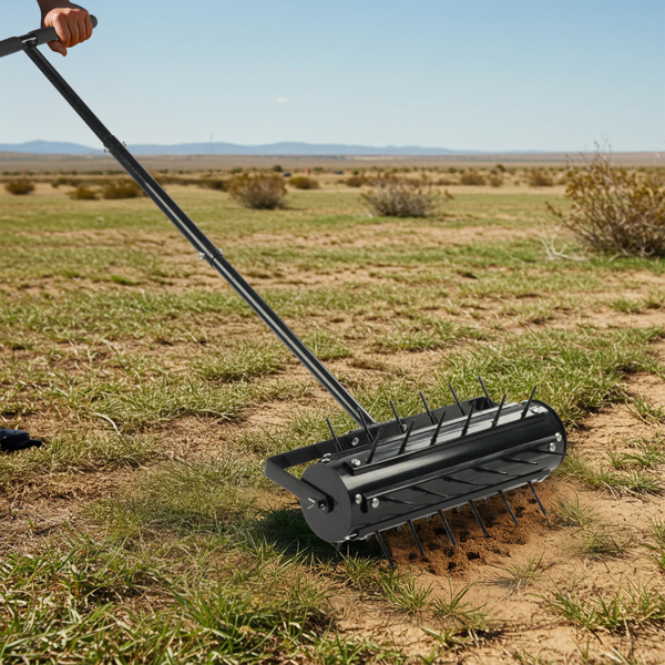 43*20*150CM 黑色 松土耙 T把焊接排钉松土器 配工具手套-6