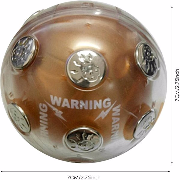 整蛊shocking ball电击球酒吧KTV店赌运气整人试手气游戏电子玩具 电击球金色-3