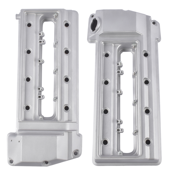 气门室盖 2PCS Left & Right Engine Valve Cover V204891 V204890 Replacement for BMW 540i E39 1998-2003, 740i 740iL E38 1998-2001 V8 4.4L-7
