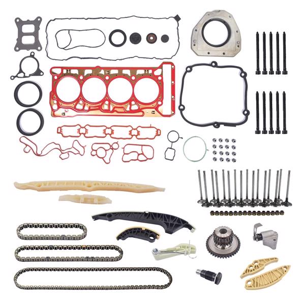 正时链条套装 Timing Chain Head Gaskets Valves Kit Replacement for 1.8 2.0 TSI Audi A3 A4 A6 A7 Q5 2015-2020 06K103383K-3