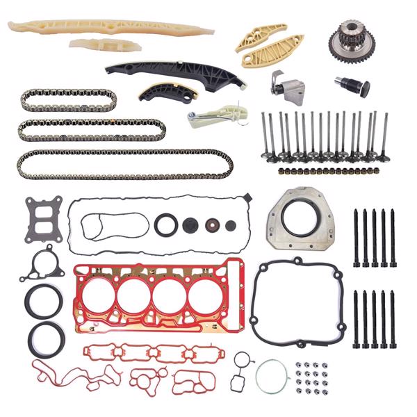 正时链条套装 Timing Chain Head Gaskets Valves Kit Replacement for 1.8 2.0 TSI Audi A3 A4 A6 A7 Q5 2015-2020 06K103383K-4