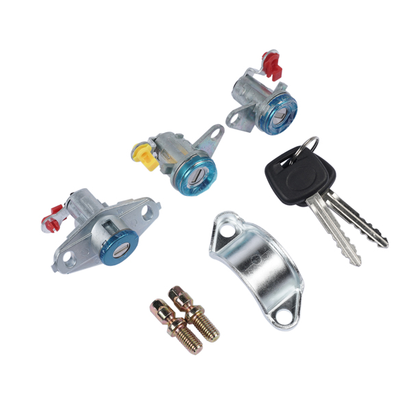 点火锁套件 Door Lock Cylinder Ignition Switch Set Replacement for Toyota Corolla AE110 RAV4 69052-12340-6