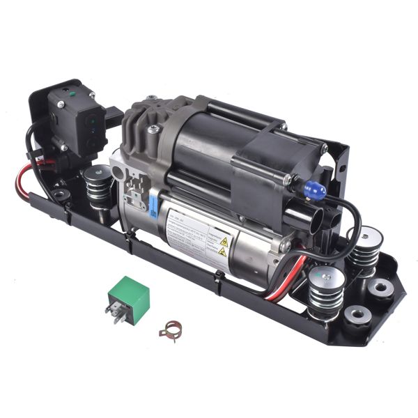 打气泵 Air Suspension Compressor Pump with Valve Block & Relay Replacement for BMW 5er 535i 550i 7er 740i 750i 37206789450 37206794465-3