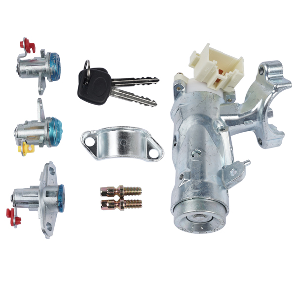 点火锁套件 Door Lock Cylinder Ignition Switch Set Replacement for Toyota Corolla AE110 RAV4 69052-12340-8