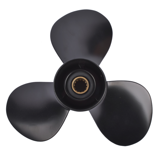 螺旋桨 Black Boat Propeller 11.1" Diameter Fit for Tohatsu Nissan Outboard Engine 35hp 40hp 50hp 13 Spline-5