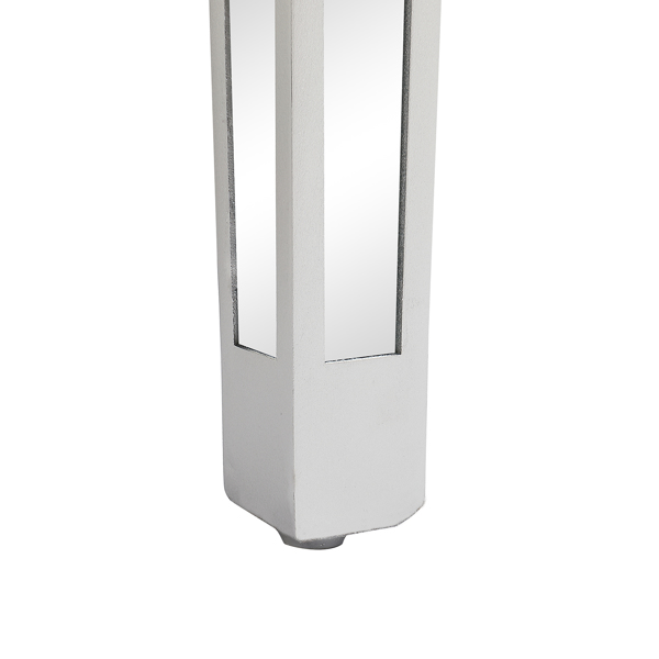 银色 密度板 贴镜面 106*38*76cm 两抽 电脑桌 现代风 碎玻-5