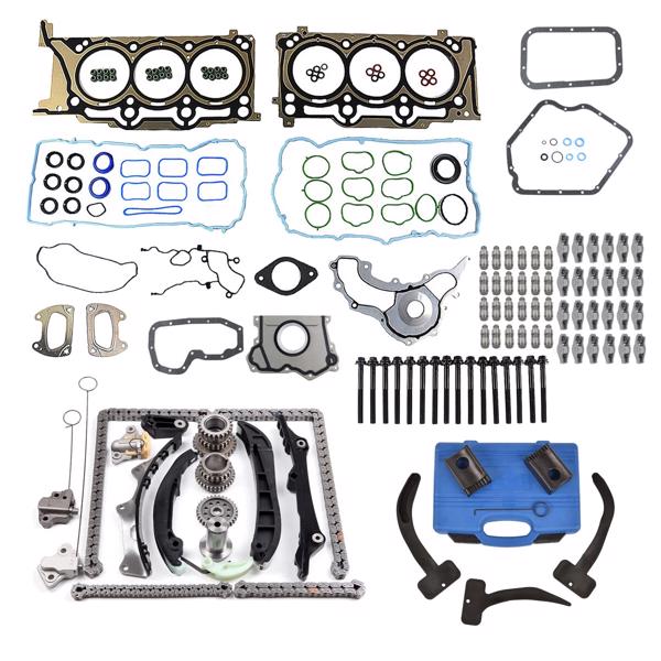 正时套装 Rocker Arms Lifters Timing Chain Tool Kit Replacement for Dodge Jeep Ram 3.6L V6 Pentastar Chrysler 2011-2015 5184355AF 5047891AA-4