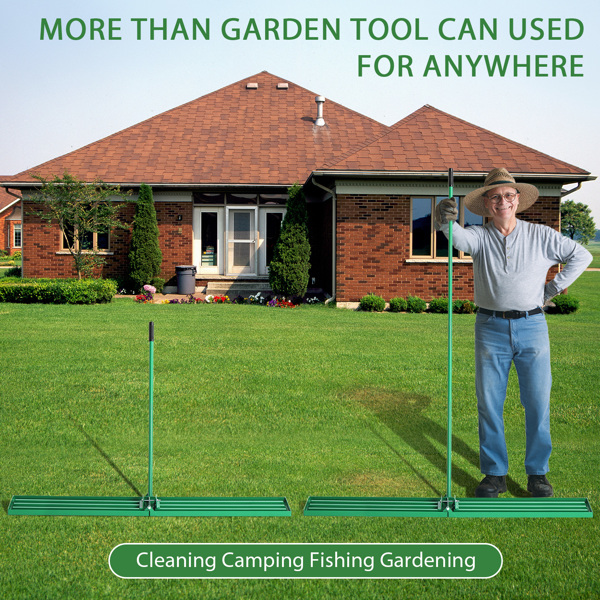 48*9.8*75inch 绿色草坪平整器 杆子拆装 铁 杆式工具-5