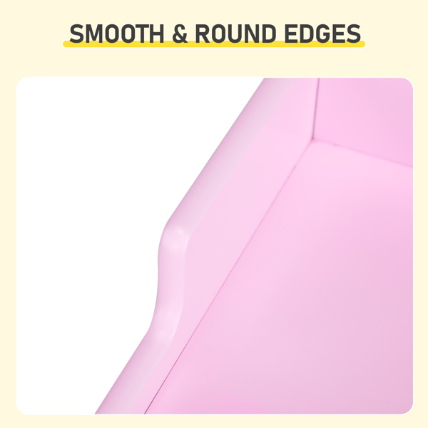 一桌一椅 学习桌 60.5*41.5*50cm 粉色 MDF 儿童桌椅 储物格*2-8