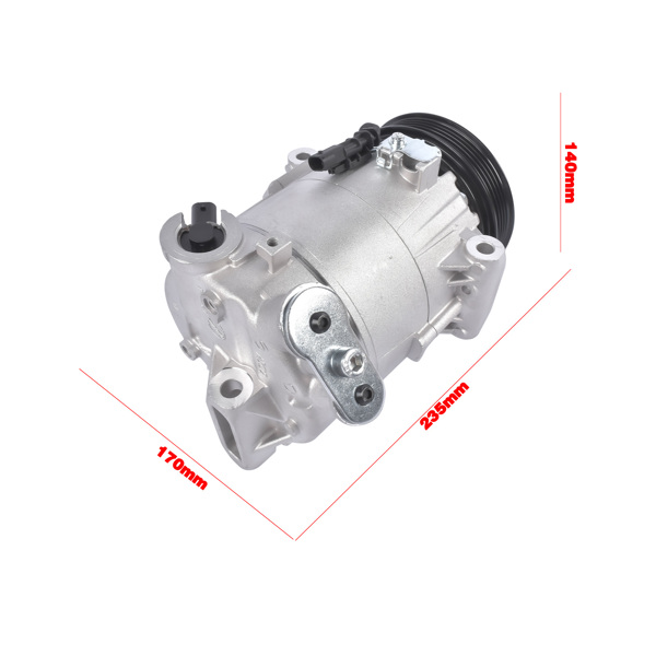 汽车空调压缩机 12V A/C Compressor with Clutch for Chevrolet Colorado GMC Canyon 3.6L V6 2017-2022 CVC Compressor 5-Groove Pulley-5