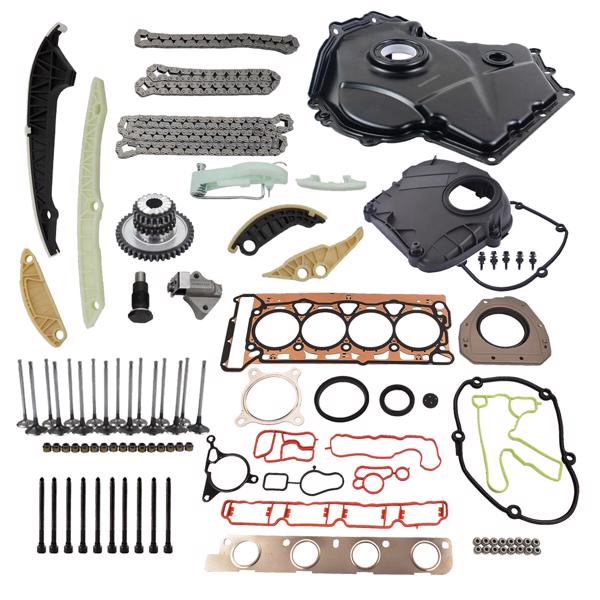正时链条套装 Engine Timing Chain & Cover Kit Replacement for Audi VW 1.8T 2.0TFSI Jetta A4 EA888 CCZ CAB 06H103383AF 06D198385D 06D109601M-4