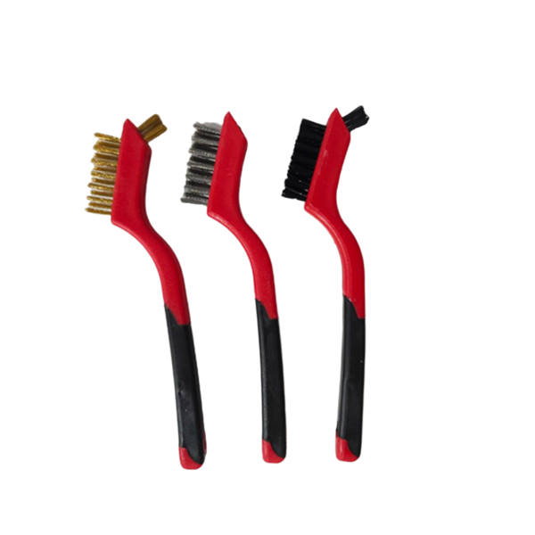 洗车清洁刷18件套电钻刷清洁套装猪鬃木柄圆头细节刷 汽车清洁套装-3