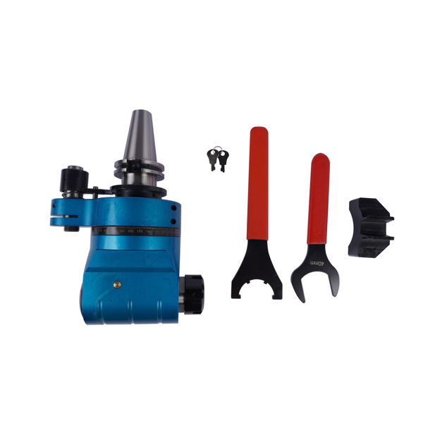 角度头 Fixed Angle Head Collet Chuck 90° Angle 1:1 Gear Ratio 40NM AG90-CAT40-ER32-60-5