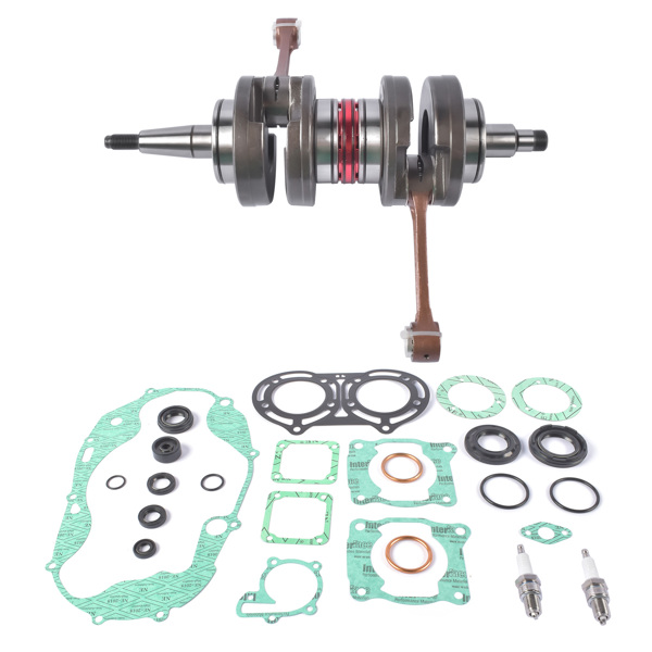 曲轴大修包 +4mm 115mm Long Crankshaft Rods Gaskets Seals Rebuild Kit Fits for Yamaha Banshee YFZ350 1987-2006 29L-11400-30-00 29L-11400-21-00 4111-5