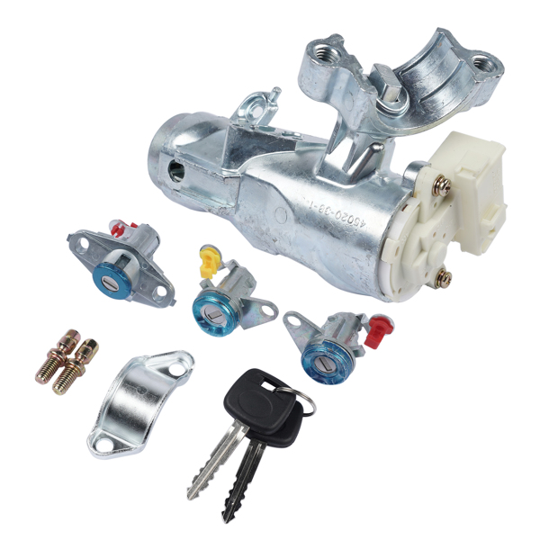 点火锁套件 Door Lock Cylinder Ignition Switch Set Replacement for Toyota Corolla AE110 RAV4 69052-12340-3