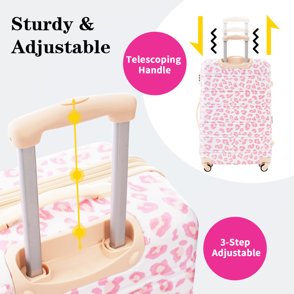 硬壳行李箱套装 3 件万向轮手提箱，带 TSA 锁轻量级 - 20“+24”+28“ 行李箱不支持Self-Pick Up-6