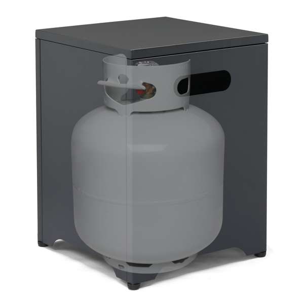 41*41*53.5cm  方形 黑色 燃气收纳 庭院铁边桌-6