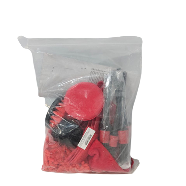 洗车清洁刷18件套电钻刷清洁套装猪鬃木柄圆头细节刷 汽车清洁套装-10