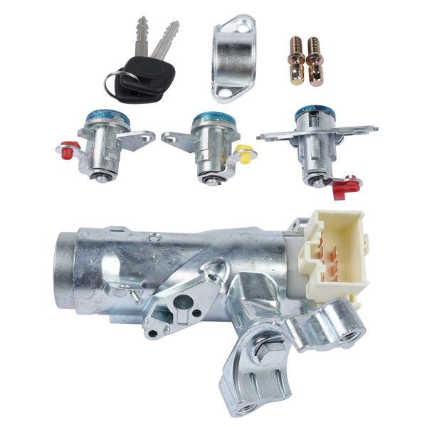 点火锁套件 Door Lock Cylinder Ignition Switch Set Replacement for Toyota Corolla AE110 RAV4 69052-12340-2