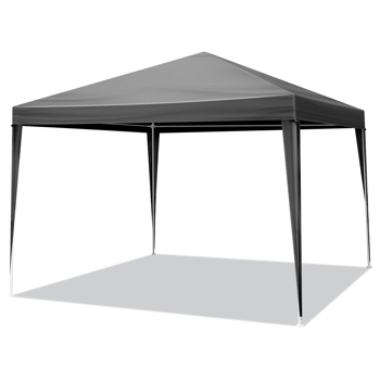 10*10ft 黑色 4片面 凉棚 PE布 喷塑铁管  螺旋管