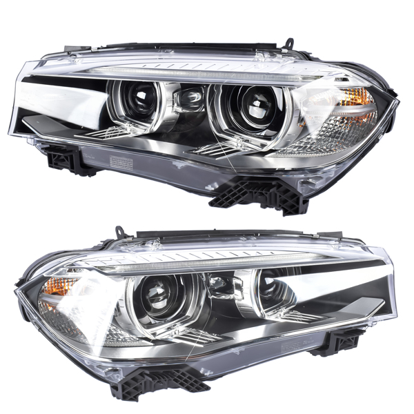 汽车大灯 2PCS Front Left & Right HID/Xenon Headlights with AFS Fit for 2014-2018 BMW X5 F15 F85 63117317109 63117317110-1