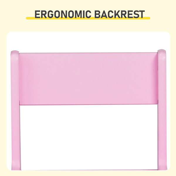 一桌一椅 学习桌 60.5*41.5*50cm 粉色 MDF 儿童桌椅 储物格*2-4