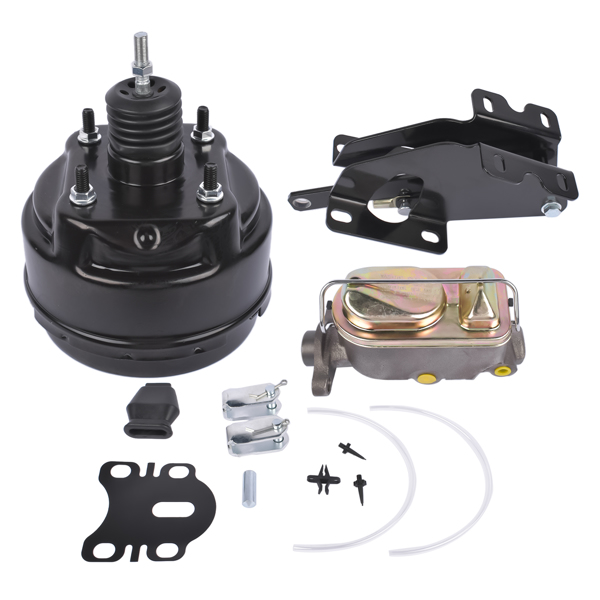 刹车总成 8" Power Brake Booster Master Cylinder Kit for 1966-1971 Ford Fairlane Torrino Ranchero-1