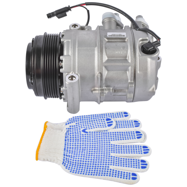 空调压缩机 A/C Compressor with Clutch 5-Groove Pulley Fits for Mercedes-Benz C43 AMG GLC43 AMG Sprinter 3500 2015-2022-4
