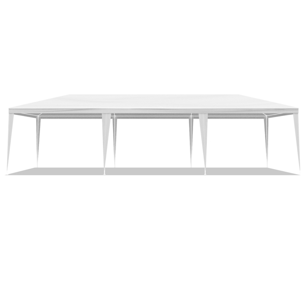 10*30ft  白色 7围  仿折叠棚  7窗  PE布 喷塑铁管-2