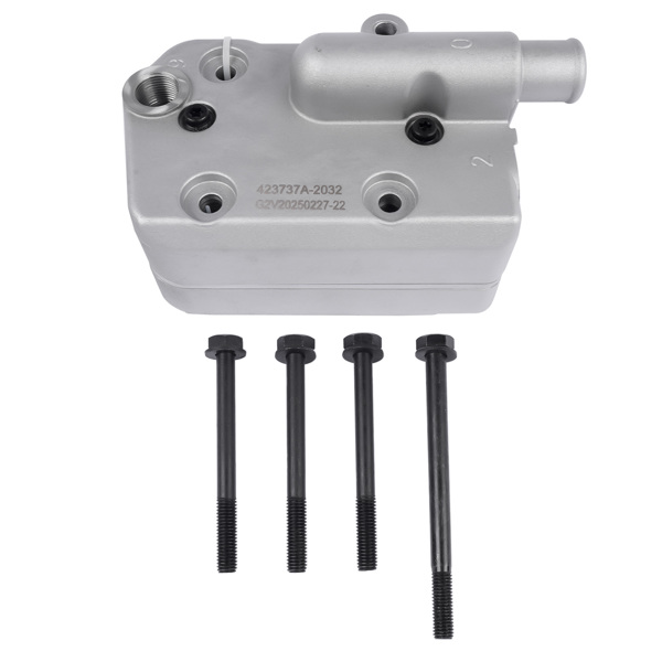 空气压缩机缸盖 Air Compressor Head Fits for Wabco Cummins 75mm 4089208 Compressor Head Assembly-2