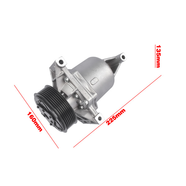 汽车空调压缩机 A/C Compressor with Clutch Fits for Nissan Juke Sport Utility 4-Door 1.6L L4 2011-2017-6