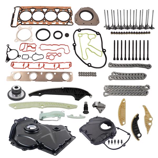 正时链条套装 Engine Timing Chain & Cover Kit Replacement for Audi VW 1.8T 2.0TFSI Jetta A4 EA888 CCZ CAB 06H103383AF 06D198385D 06D109601M-2