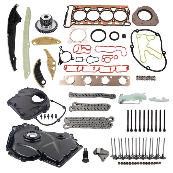 正时链条套装 Engine Timing Chain & Cover Kit Replacement for Audi VW 1.8T 2.0TFSI Jetta A4 EA888 CCZ CAB 06H103383AF 06D198385D 06D109601M-5