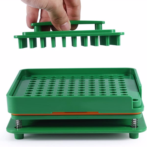 胶囊板100孔0#号胶囊填充板手动批量灌装胶囊灌装器装粉 直销 绿色 3-1