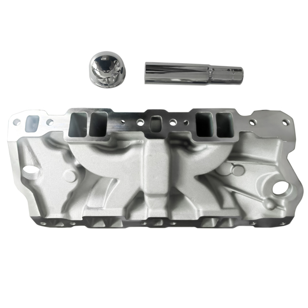 进气歧管 Intake Manifold Performer EPS Dual Plane with Oil Fill Tube Fit for Chevrolet SBC 262-400 1958-1986 Rectangular Aluminum 2703-5