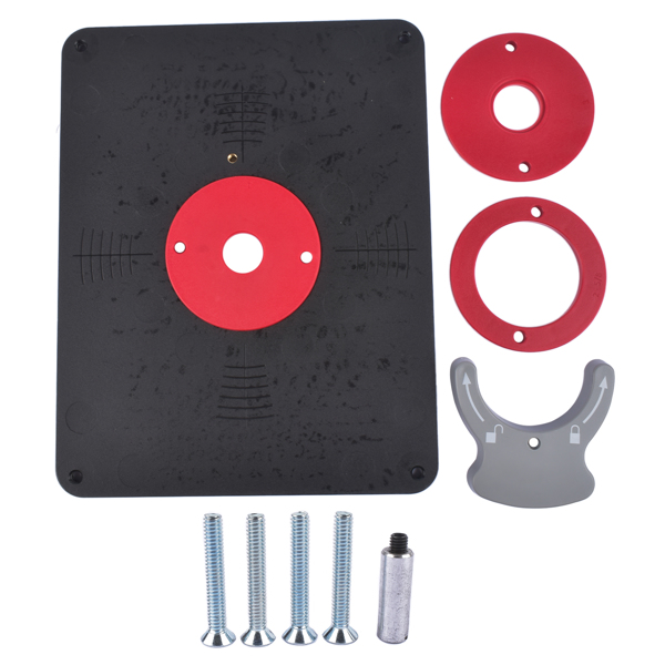 修理包 Precision Router Table Insert Plate w/Level-Loc Rings PRS4038 non predrilled New-4