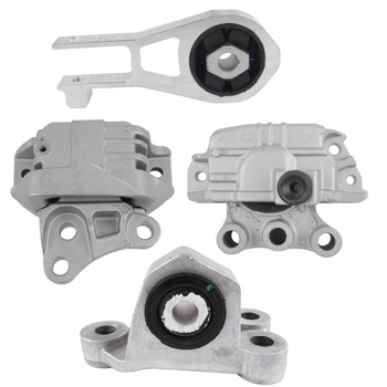 发动机支架 4Pcs Engine Mounts & Transmission Mount Set Replacement for Jeep Renegade L4 2.4L 2015-2017 68258599AA 68363755AA 68363756AA