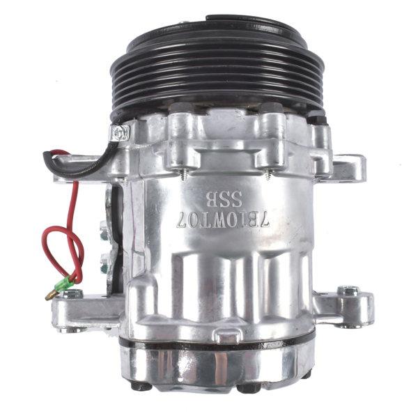 汽车空调压缩机 A/C Compressor 6 Grooves with Clutch Fit for Caterpillar All Models w/ Sanden 7176 SD7B10 1985-2008-2