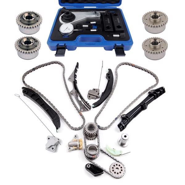 发动机大修包 Timing Chain Kit Camshaft Phaser Replacement for Maserati Quattroporte Ghibli Levante S 3.0L 323513 299481 323476-5