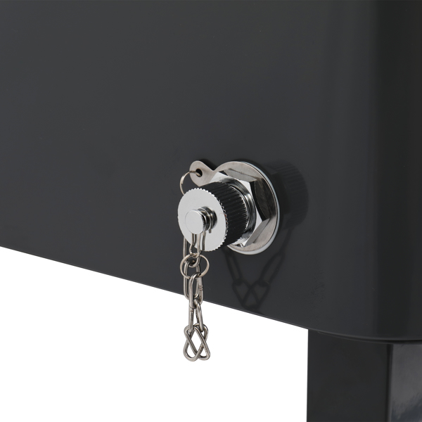 80QT 深灰色 冷冻保温推车 87.5*91*38.5cm 长方形 塑料箱体 铁脚管 冷冻保温-42