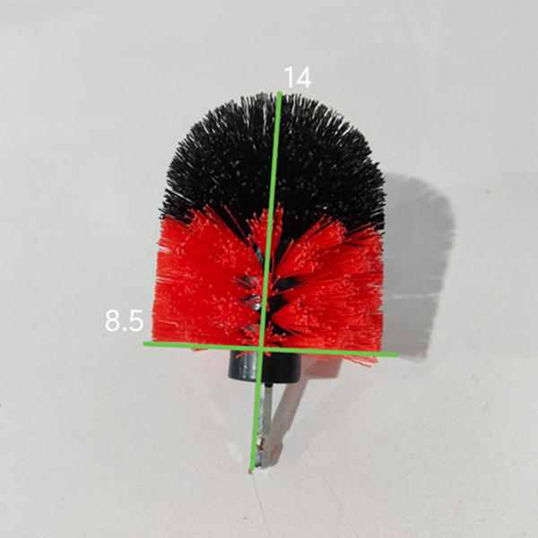 洗车清洁刷18件套电钻刷清洁套装猪鬃木柄圆头细节刷 汽车清洁套装-8