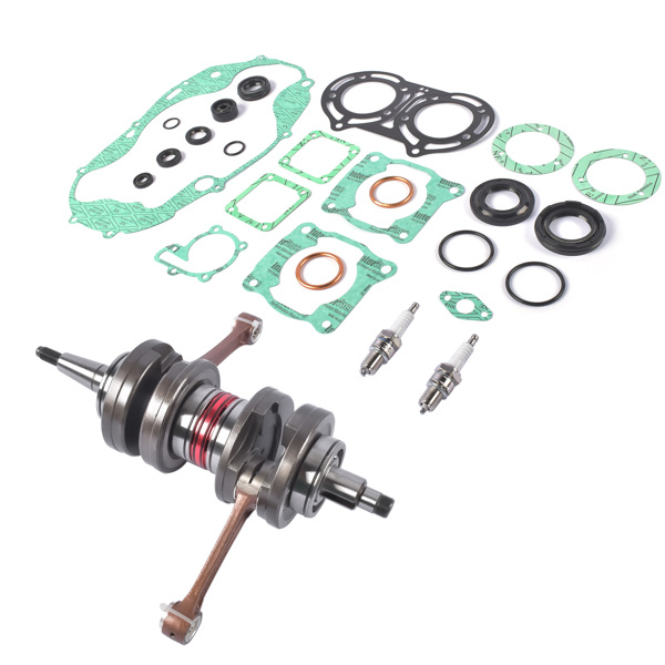 曲轴大修包 +4mm 115mm Long Crankshaft Rods Gaskets Seals Rebuild Kit Fits for Yamaha Banshee YFZ350 1987-2006 29L-11400-30-00 29L-11400-21-00 4111-6