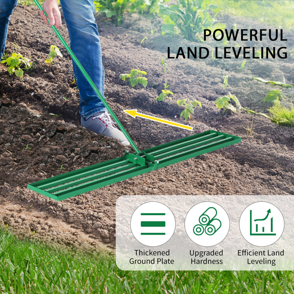 48*9.8*75inch 绿色草坪平整器 杆子拆装 铁 杆式工具-9