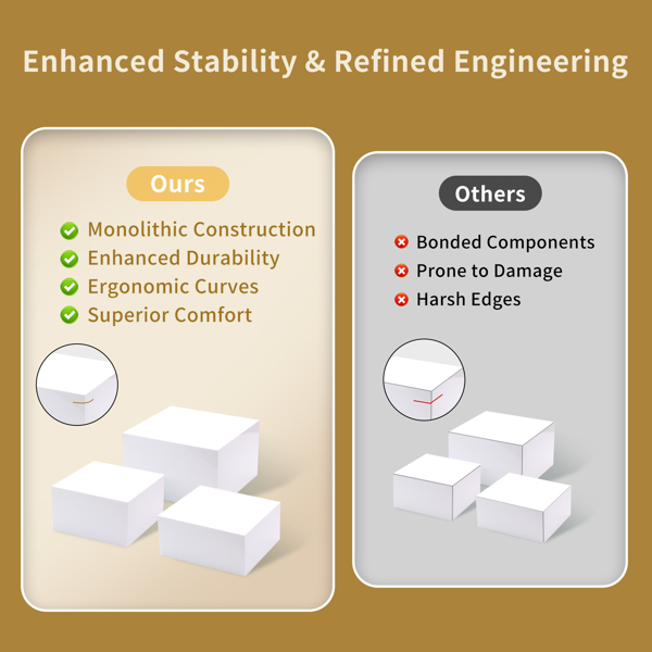 6 件自助餐架，适用于自助餐桌的优质食物架，派对餐饮甜点蛋糕架，收藏品珠宝展示架（尺寸 10 英寸 9 英寸 8 英寸 7 英寸 6 英寸 5 英寸）(FBA仓，UPS或USPS送货）-5
