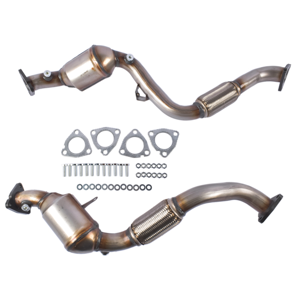 亚马逊禁售 三元催化器 2X Front Catalytic Converters Replacement for Porsche Cayenne 3.6L V6 2008-2010 955113034AX 95511303302 95511303402-2